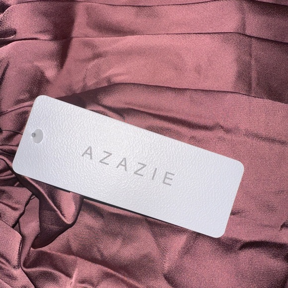 Satin bridesmaids dress dusty rose / mauve - Picture 6 of 6